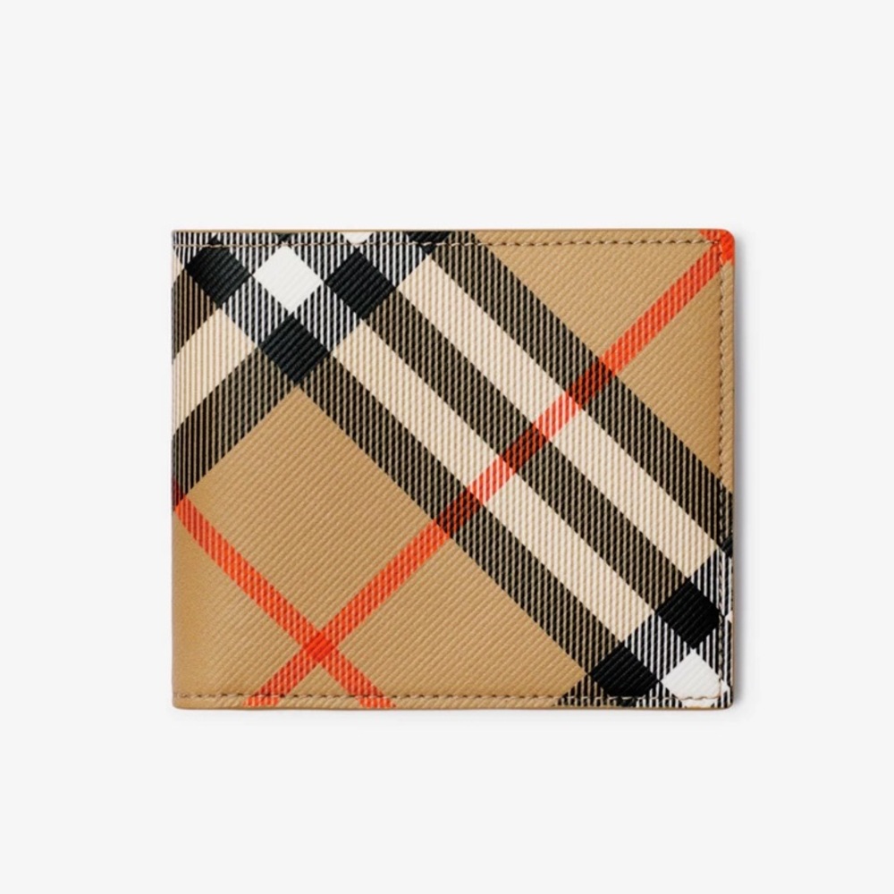 Burberry Check Bi-Fold Wallet